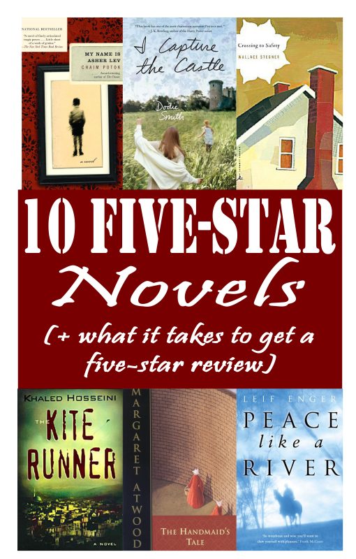 10 Five-Star Novels (+ What It Takes to Get a Five-Star Rating) #bookrecommendations #booklist #books #bookrecs