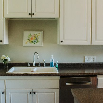 realistic minimalist kitchen