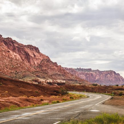 road through capitol reef national park