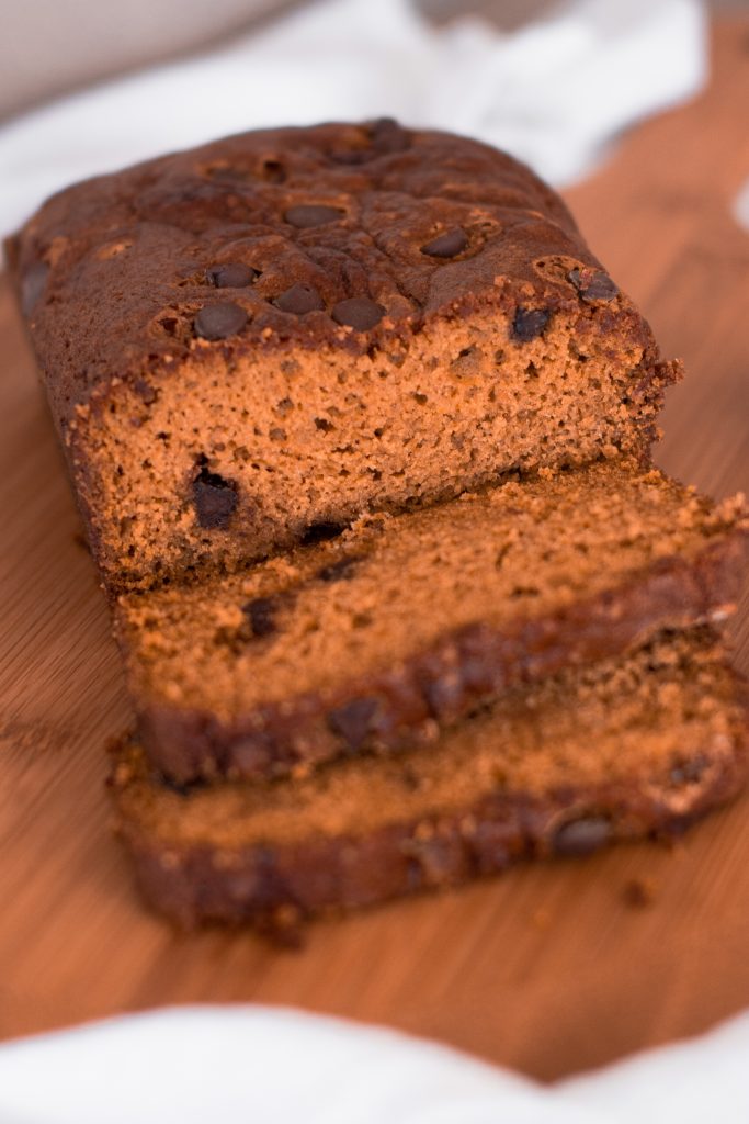 Pumpkin Chocolate Chip Bread (A Full-Fat Version, and a Half-Fat Version!)