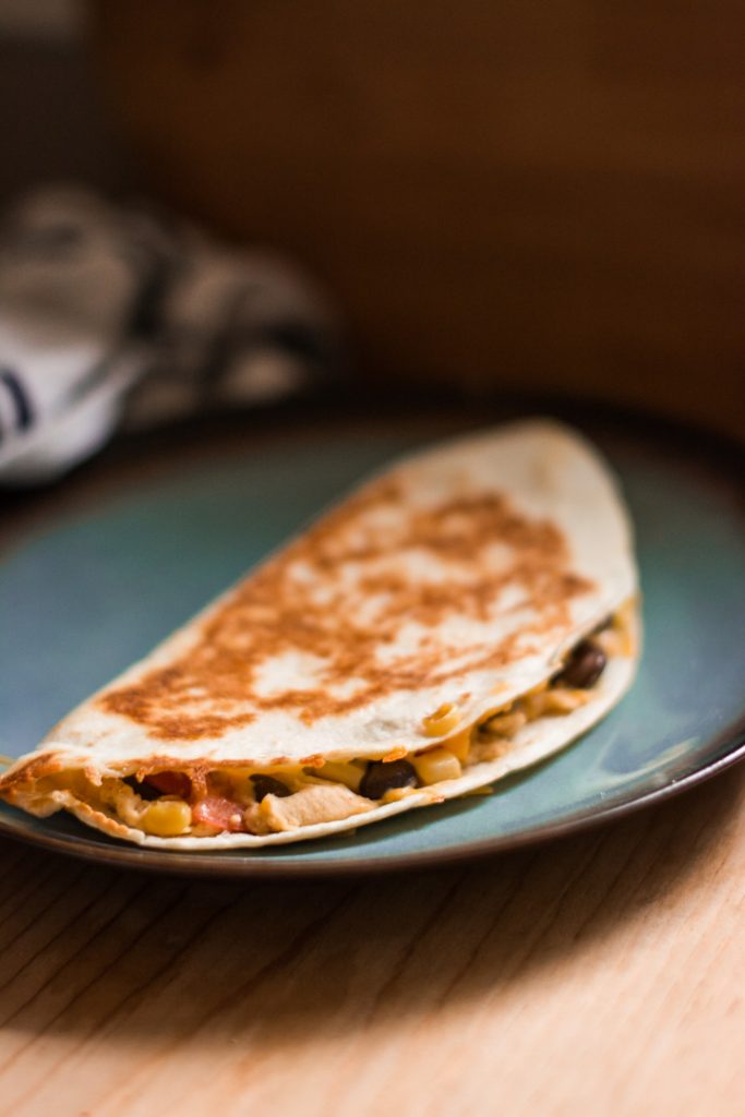 Hummus, Bean, and Corn Quesadillas - A 20-min. Healthy Lunch!