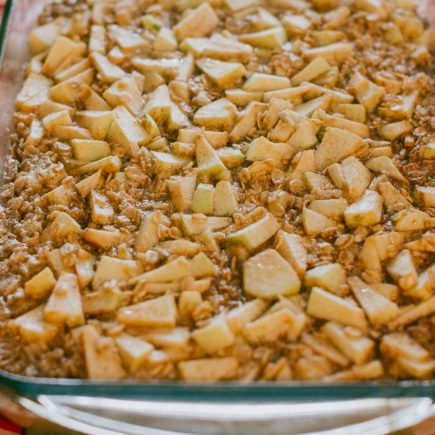 cinnamon apple baked oatmeal