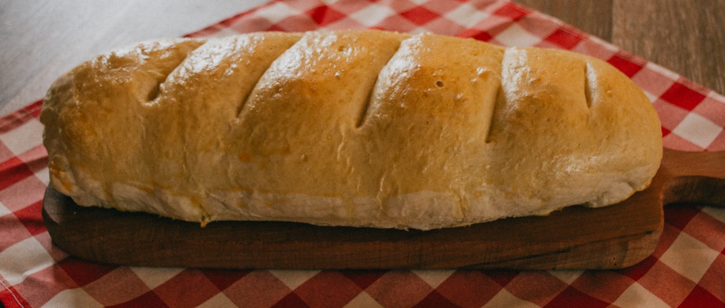 homemade French bread loaf