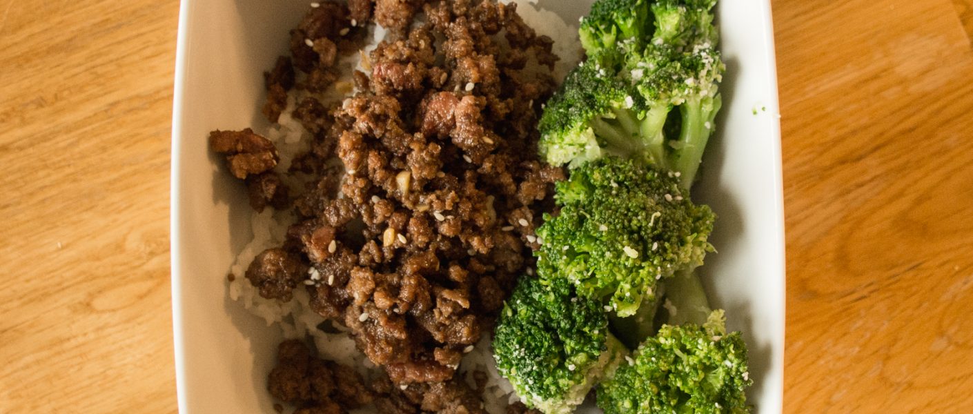 korean bbq beef rice bowl