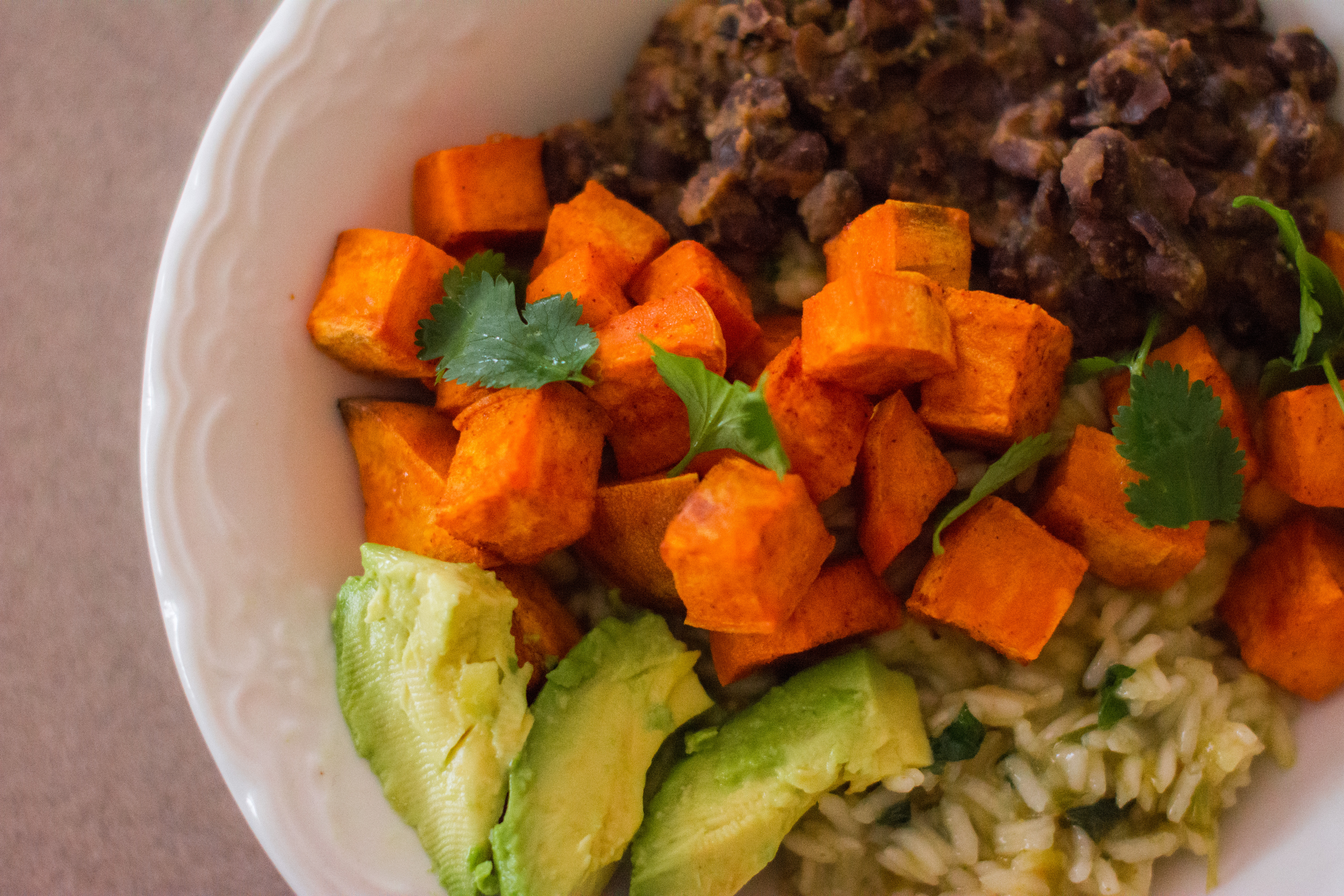 Sweet Potato + Black Bean Rice Bowls