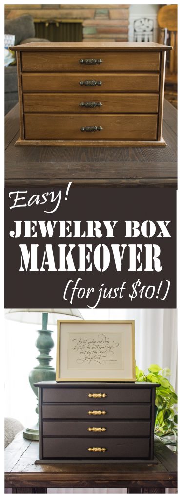 Jewelry Box Makeover Using Spray Paint