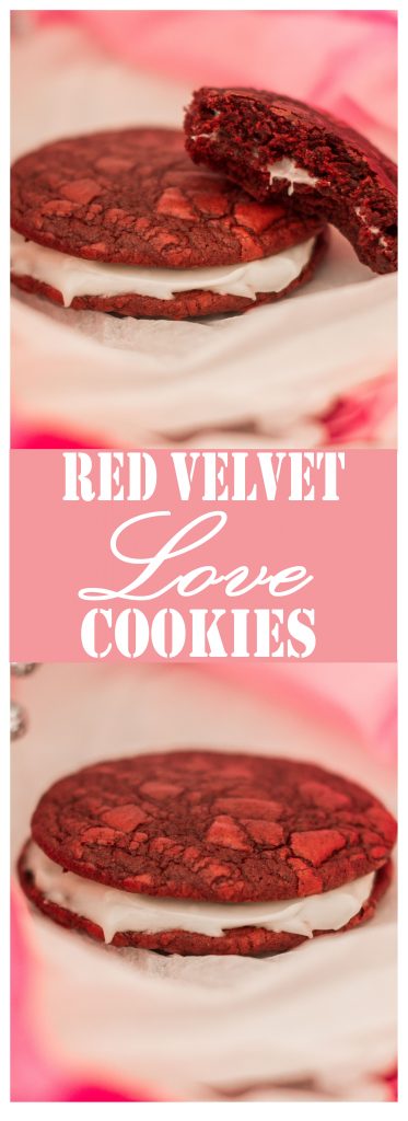 Red Velvet Love Cookies // A perfect (and easy!) sweet treat for Valentine's Day