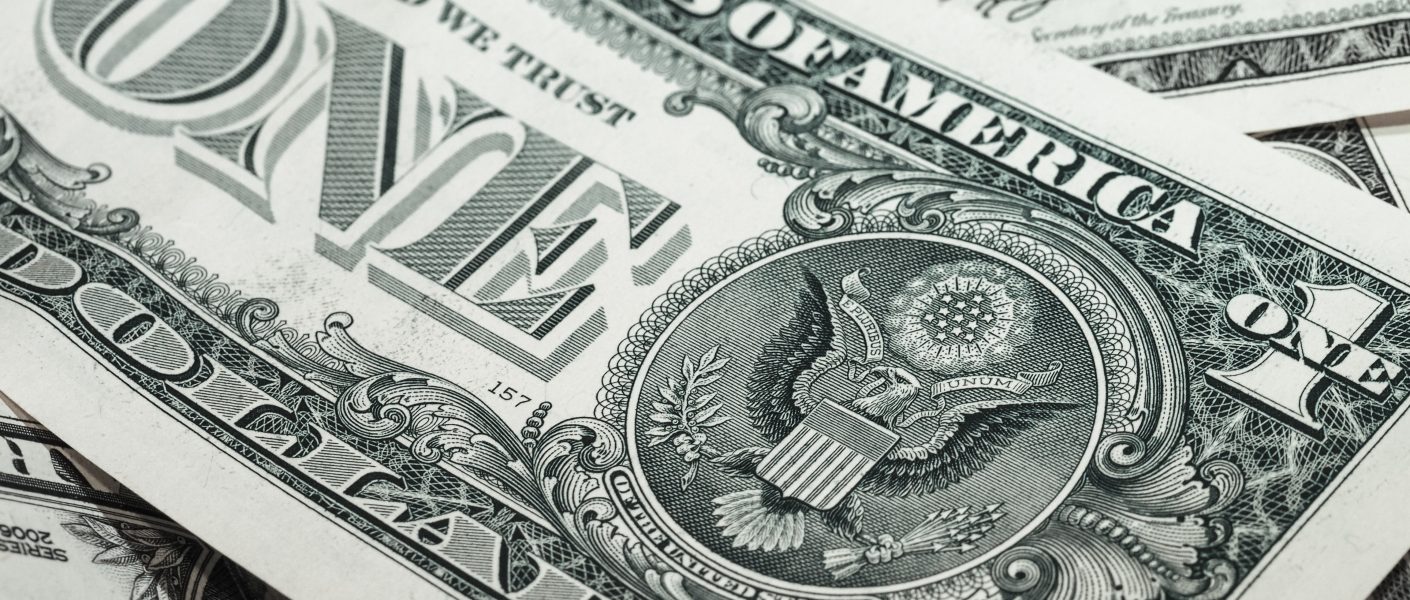 close up of dollar bill